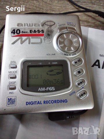 Minidisc recorder Aiwa AM-F65, снимка 4 - Други - 40783862