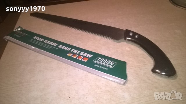 TESEN-61СМ-ГОЛЯМ ТРИОН С МЕТАЛНА ДРЪЖКА-ИНОКС, снимка 4 - Градински инструменти - 27647386