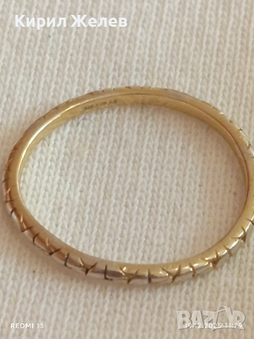 Сребърен пръстен красива орнаментика позлата ювелирна изработка 42571, снимка 6 - Пръстени - 52845991