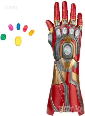 Avengers Marvel Legends Series Iron Man Nano Gauntlet Артикулиран електронен юмрук със светлини, снимка 4 - Други - 48440014