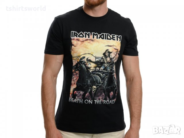 Нова тениска с дигитален печат на музикалната група IRON MAIDEN - Death on the road, снимка 9 - Тениски - 37696919