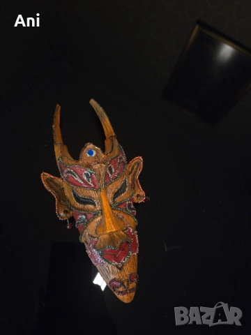 Стенен аксесоар за декор /дървена маска/ , снимка 2 - Други - 52567643