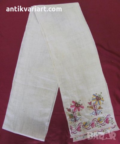 19 век Ръчно Бродирана Кърпа,ислям ,отоман, турска, снимка 2 - Антикварни и старинни предмети - 27402748