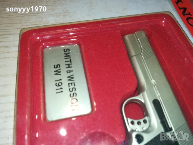 SMITH & WESSON SW 1911-КОЛЕКЦИОНЕРСКИ ПИСТОЛЕТ-ВНОС SWISS 1409251130, снимка 13 - Колекции - 51707582