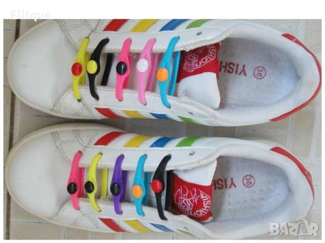 Имитиращи силиконови връзки за обувки, снимка 4 - Други стоки за дома - 52888868