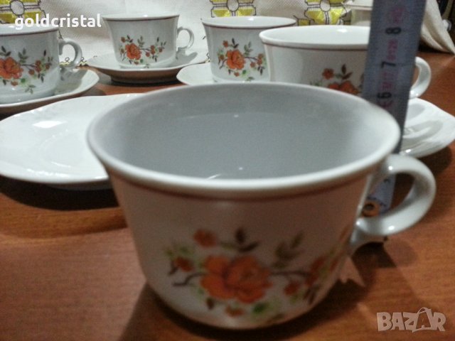 Стар български порцелан чаши за чай , снимка 2 - Антикварни и старинни предмети - 43689936