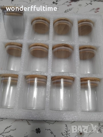 Стъклени бурканчета за подправки,нови