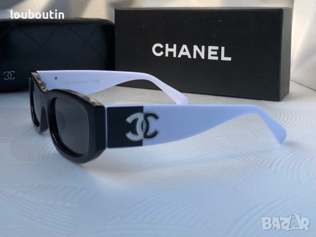 Дамски слънчеви очила елипса овални черно и бяло, снимка 10 - Слънчеви и диоптрични очила - 51703629