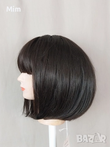 Кестенява перука/ боб /, снимка 2 - Аксесоари за коса - 52349635