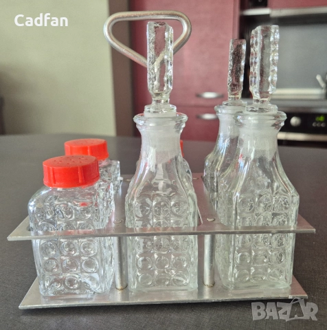 Стъклени чаши и сет оливерник оловен кристал, снимка 8 - Чаши - 51524482