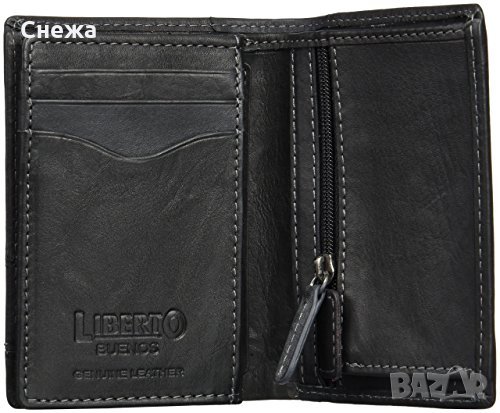 Liberto Buenos малък вертикален портфейл до 11 карти, снимка 2 - Портфейли, портмонета - 32578906