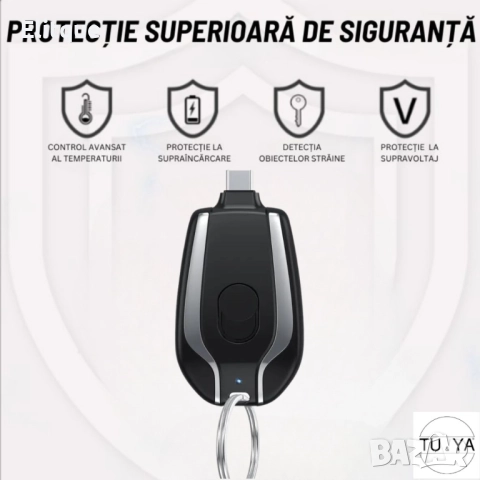 Мини преносима батерия тип ключодържател, 1500 mAh,, снимка 7 - Други стоки за дома - 52862413