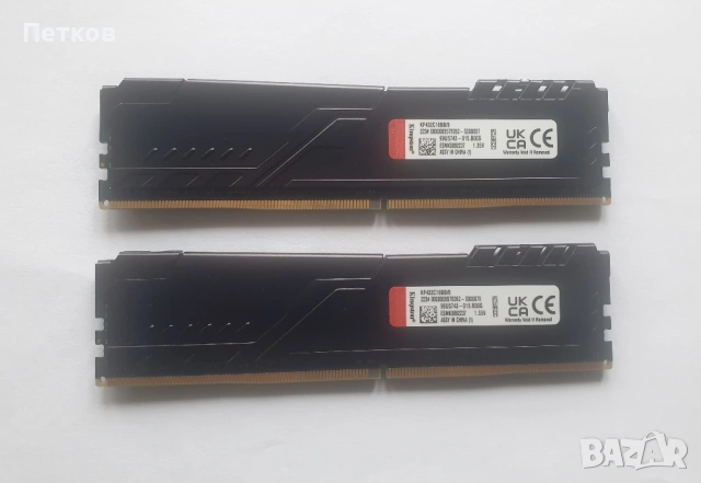 RAM Kingston FURY Beast 16GB(2x8GB) DDR4 3200MHz CL16, снимка 2 - RAM памет - 53376914