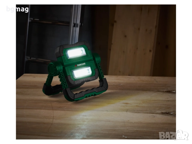 PARKSIDE PBSL 5000B2 акумулаторна LED работна лампа,функция Power Bank, снимка 2 - Други инструменти - 52136873