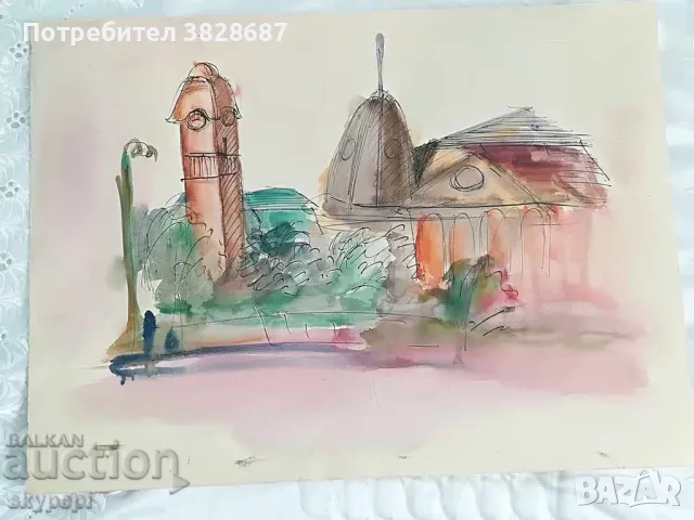 Акварел на картон