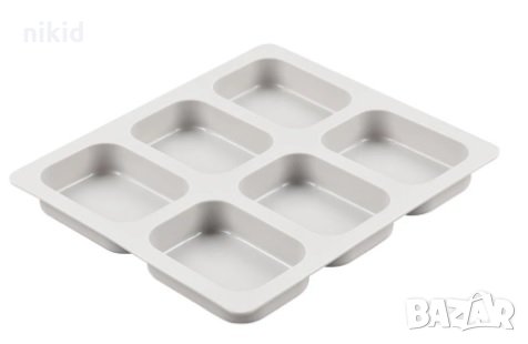 6 обли правоъгълника правоъгълни правоъгълник силиконов молд форма калъп сапун гипс шоколад кексчета, снимка 2 - Форми - 33402999