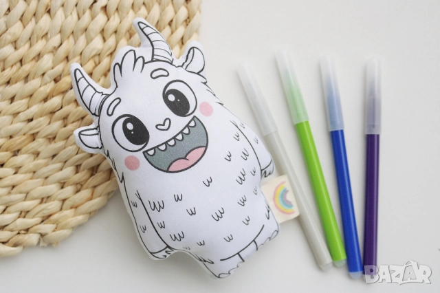 Цветни приятелчета, Творческа игра, Рисуване, Комплект рисуване, снимка 3 - Образователни игри - 52368140