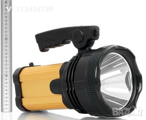 Супер мощен LED акумулаторен фенер DAT AT-398 , снимка 1 - Къмпинг осветление - 43119243