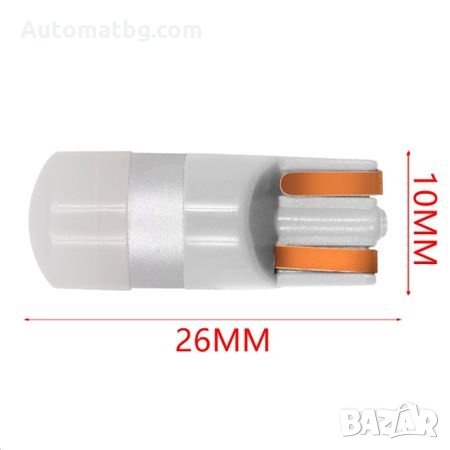 Комплект LED Лед Диодни Крушки Т10 Automat 2бр 1x 3D керамика Супер ярък светод CANBUS, снимка 2 - Аксесоари и консумативи - 26850949