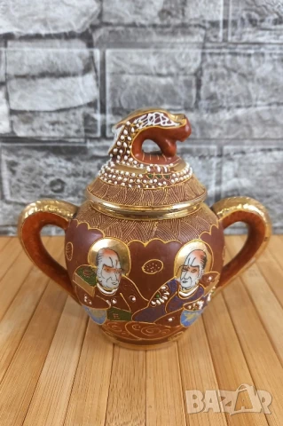 Японски сервиз Satsuma , снимка 5 - Сервизи - 50477722