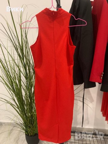 Червена рокля, снимка 15 - Рокли - 43501082