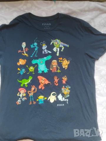 Disney Pixar 100% оригинална тениска с анимационни филмови герои, снимка 4 - Тениски - 51133164