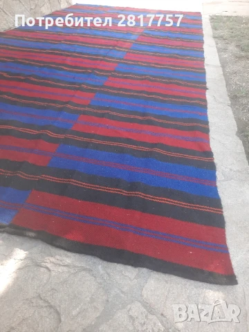 голяма вълнена черга от миналия век, НОВА!!!, снимка 4 - Пътеки - 51235290