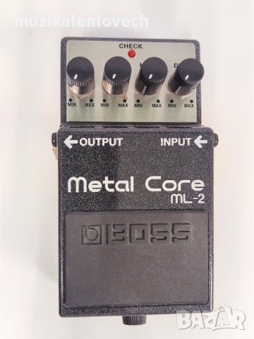 Boss ML-2 Metal Core Pedal /Japan/ Метал Дист педал за ел китара - ПЕРФЕКТЕН, снимка 1 - Китари - 39902414