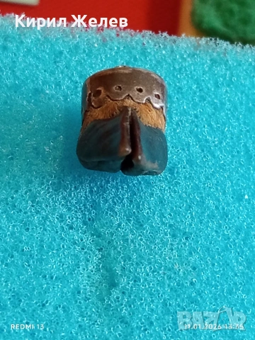 Винтидж бижу копито на животно в сребърен обков амулет 52550, снимка 2 - Колиета, медальони, синджири - 53062355