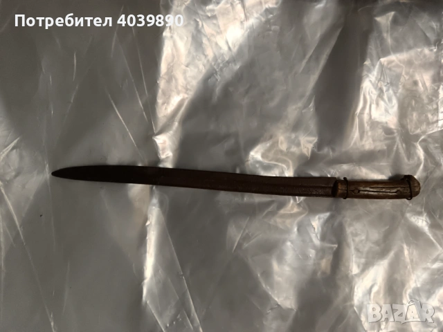 Стар кован нож каракулак, снимка 2 - Антикварни и старинни предмети - 53066637