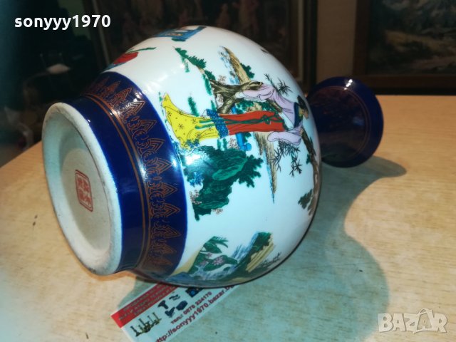 японска ваза с печат 1905211824, снимка 2 - Антикварни и старинни предмети - 32934336