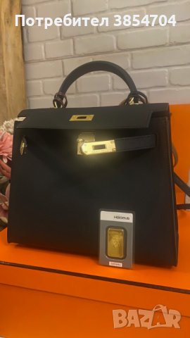 чанта Ермес Кели 27*Hermes Epsom gold hardware, снимка 10 - Чанти - 42425027
