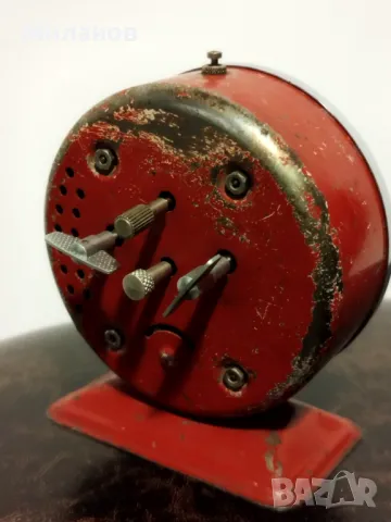 Стар механичен будилник, настолен часовник, снимка 5 - Колекции - 49317769