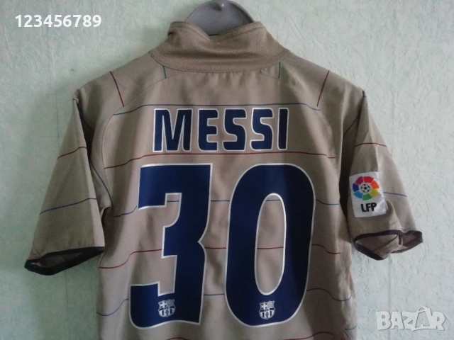 Barcelona #30 Messi 2003/2004/2005 оригинална тениска фланелка Меси Барселона екип , снимка 3 - Тениски - 53522029