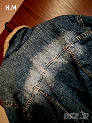 Яке дънкено с подплата , снимка 5 - Якета - 53291629