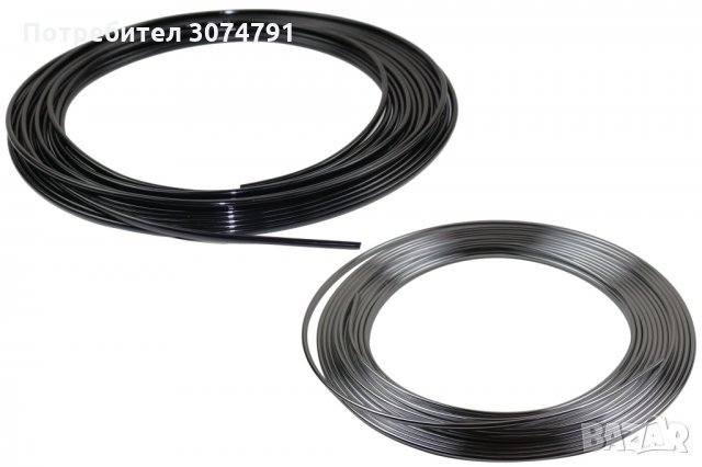 PVC U-профил Протектор Лайстна за Врата Автомобил 12 метра ролка Хром/Черна, снимка 2 - Аксесоари и консумативи - 32929496