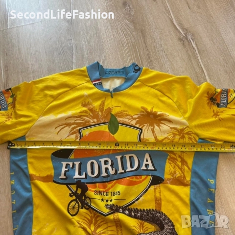 Велосипедна фланелка Pearl iZUMi Florida, серия Gator Select тениска L с 3 джоба, снимка 5 - Спортна екипировка - 52283099