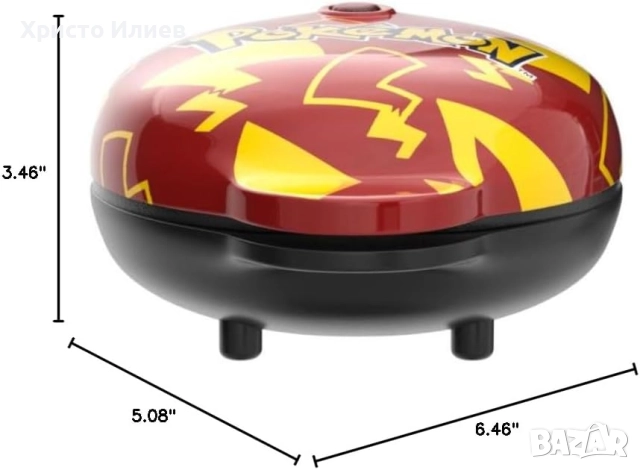 Гофретник Покемон Пикачу Uncanny Brands Animation Pokemon Pikachu, снимка 4 - Гофретници - 52358809