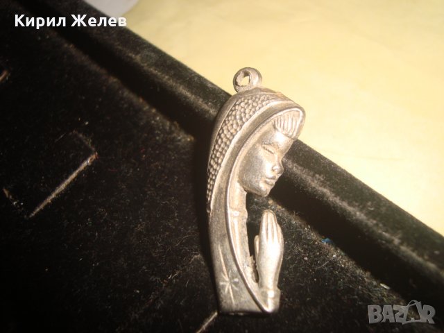 ПОСРЕБРЕН КАТОЛИЧЕСКИ МЕДАЛЬОН ИКОНКА 21682, снимка 3 - Колиета, медальони, синджири - 32525141