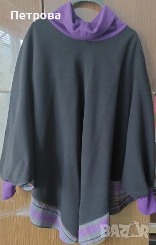 Дамско пончо вълнено