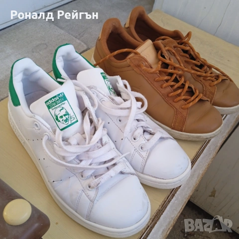 2 за 1 №40 LACOSTE+ADIDAS Stan Smith 100% ОРИГИНАЛНИ унисекс сникърси кецове гуменки, снимка 2 - Маратонки - 53141115