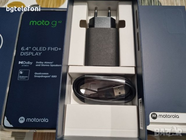 Motorola G42 6/128 +протектор и тефтер подарък чисто нови,2 години гаранция, снимка 4 - Motorola - 38760994