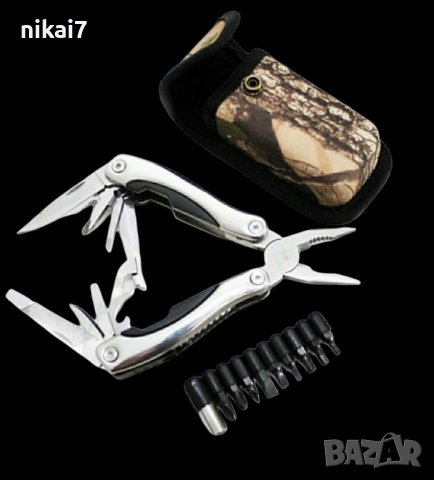 USA Тактически клещи 9 елемента +калъф колан функционални Туризъм/Лов, снимка 7 - Клещи - 37643034