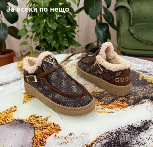 Guess Дамски Меки И Топли Зимни Маратонки👟Дамски Спортни Обувки Гес - Различни Цветове Код E1133, снимка 2 - Маратонки - 52658352