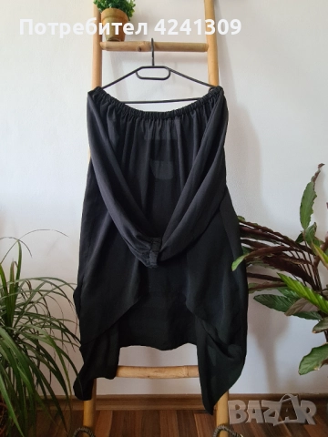 Екстравагантна черна блуза Sempre