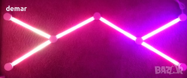 KOBAIBAN LED светлинни панели, смарт стенна лампа, 6 броя, снимка 9 - Лед осветление - 43570417