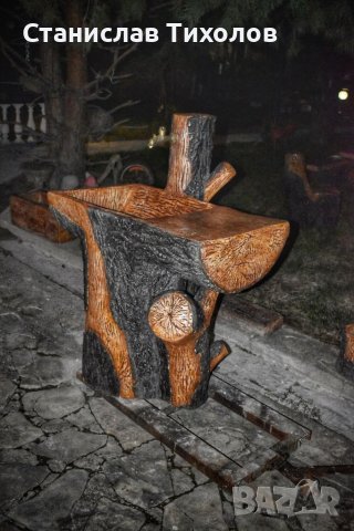 Градински чешми от щампован бетон имитиращи дърво, снимка 5 - Други - 39477612