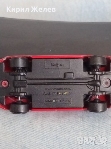 Метална количка AUDI TT ROADSTER MADE IN CHINA кабриолет за КОЛЕКЦИЯ ДЕКОРАЦИЯ 37611, снимка 8 - Колекции - 40704878