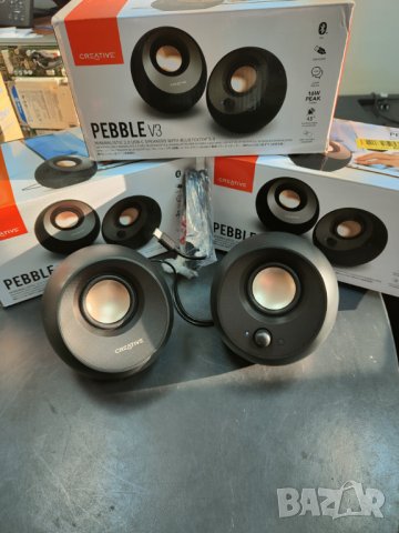 Creative Pebble V3 Bluetooth 5.0, 8W RMS Speakers тонколони, снимка 2 - Bluetooth тонколони - 42986142