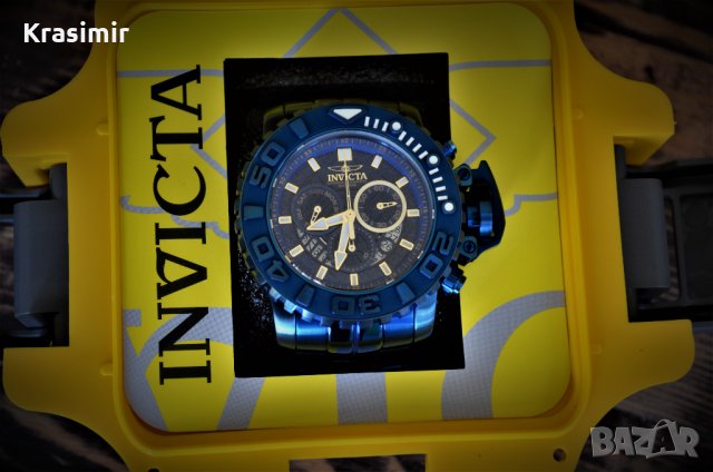  INVICTA Sea Hunter Blue Case Blue Dial Мъжки Часовник , снимка 10 - Мъжки - 32734422